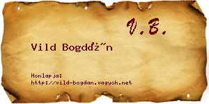Vild Bogdán névjegykártya